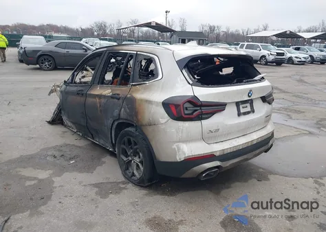 2022 BMW X3 xDrive30I из США, поврежденный, VIN 5UX53DP07N9J00446